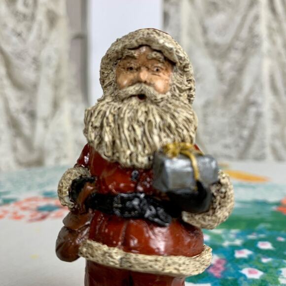 Vintage Santa Figurine Father Christmas Ornament 3.5" - Picture 6 of 8